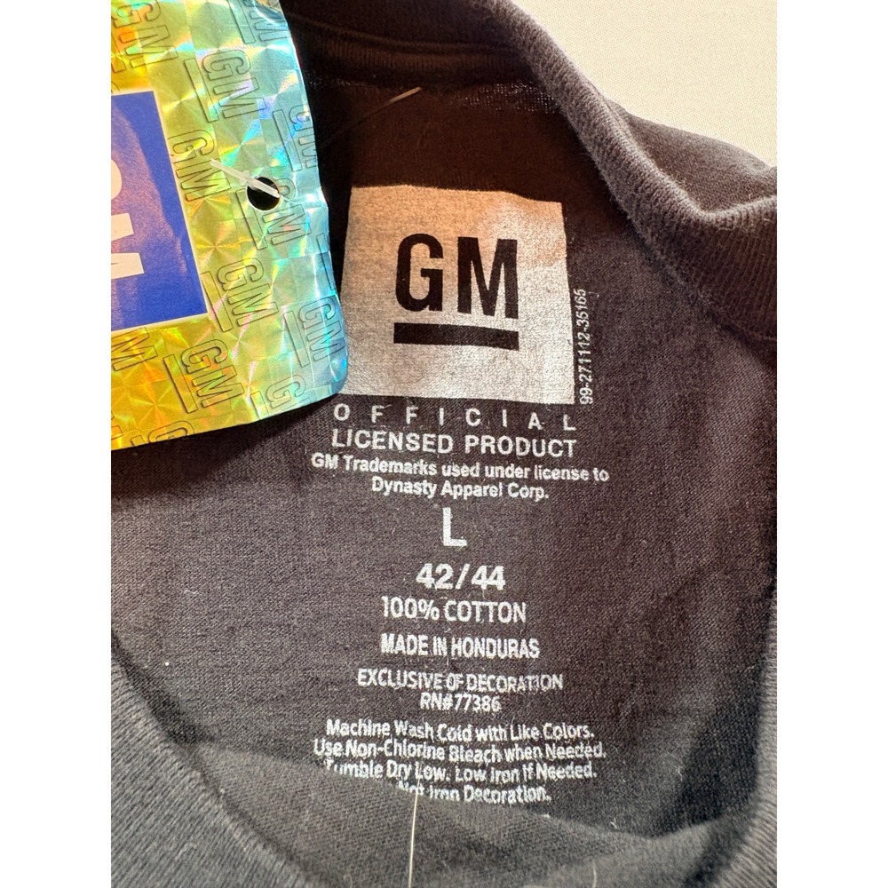Chevrolet Graphic T-Shirt Mens Large Black Cotton Horsepower American Muscle Tee - Picture 4 of 8